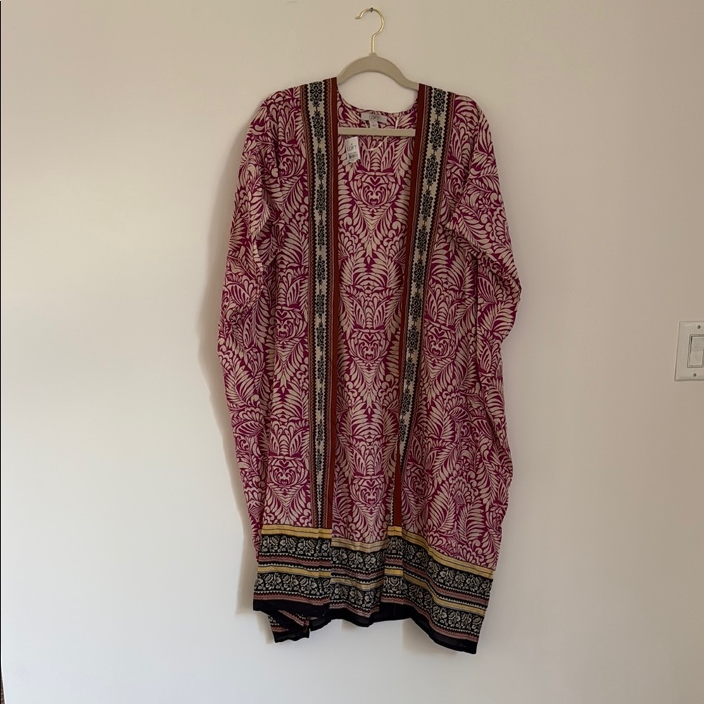 NWT Loft Patterned Kimono - Picture 2 of 5